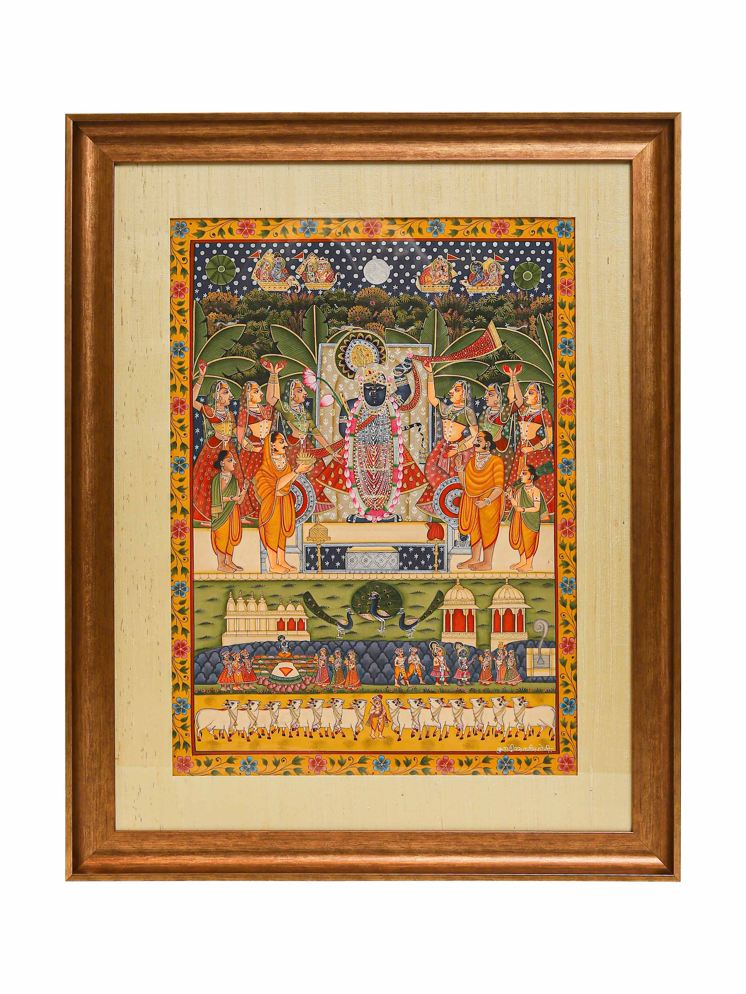Sharad Purnima with Daan Leela Pichwai Painting