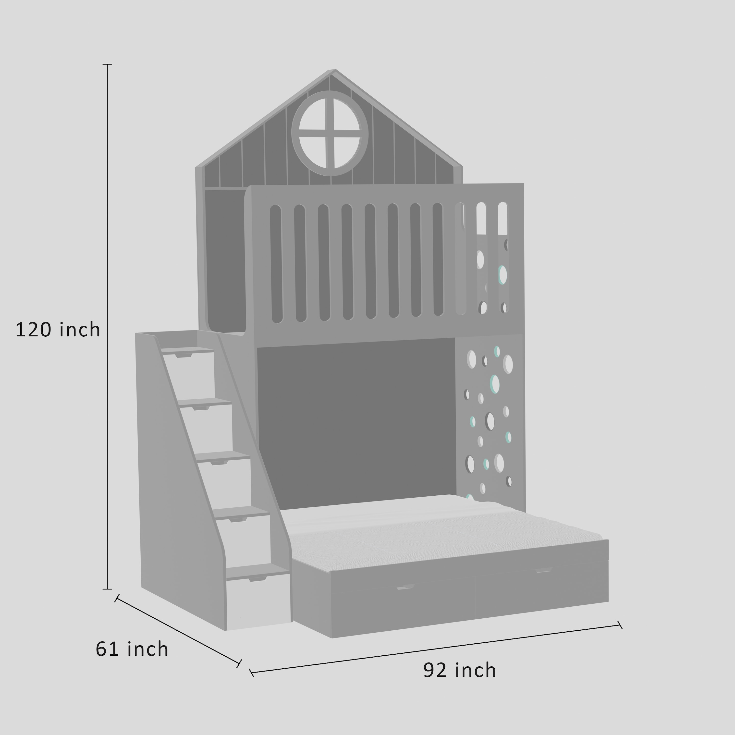 Wondersteps Bunk Bed In White Colour