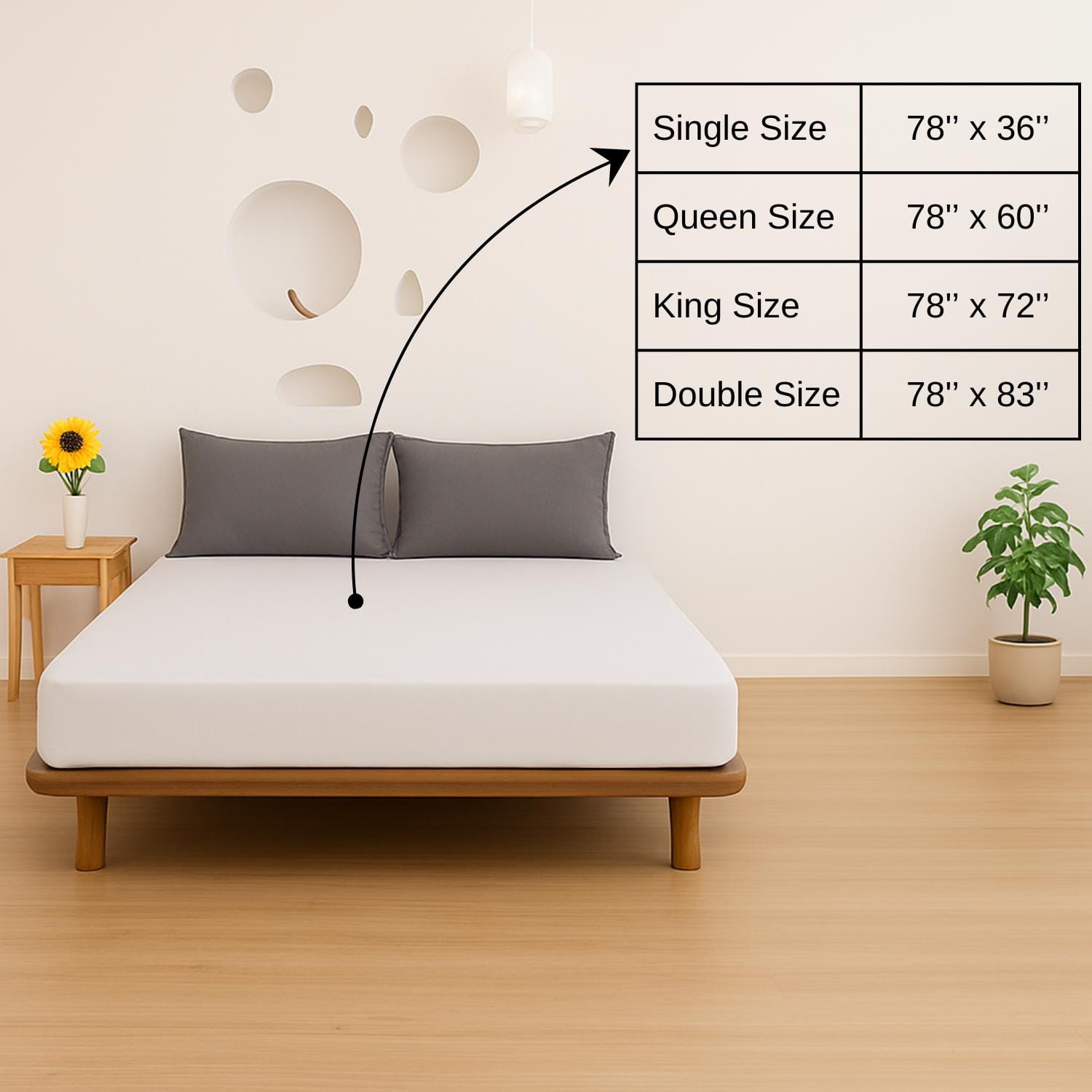 Cotton Feel Terry Fabric Waterproof Mattress Protector for Single Size Mattress In Maroon color 78x36