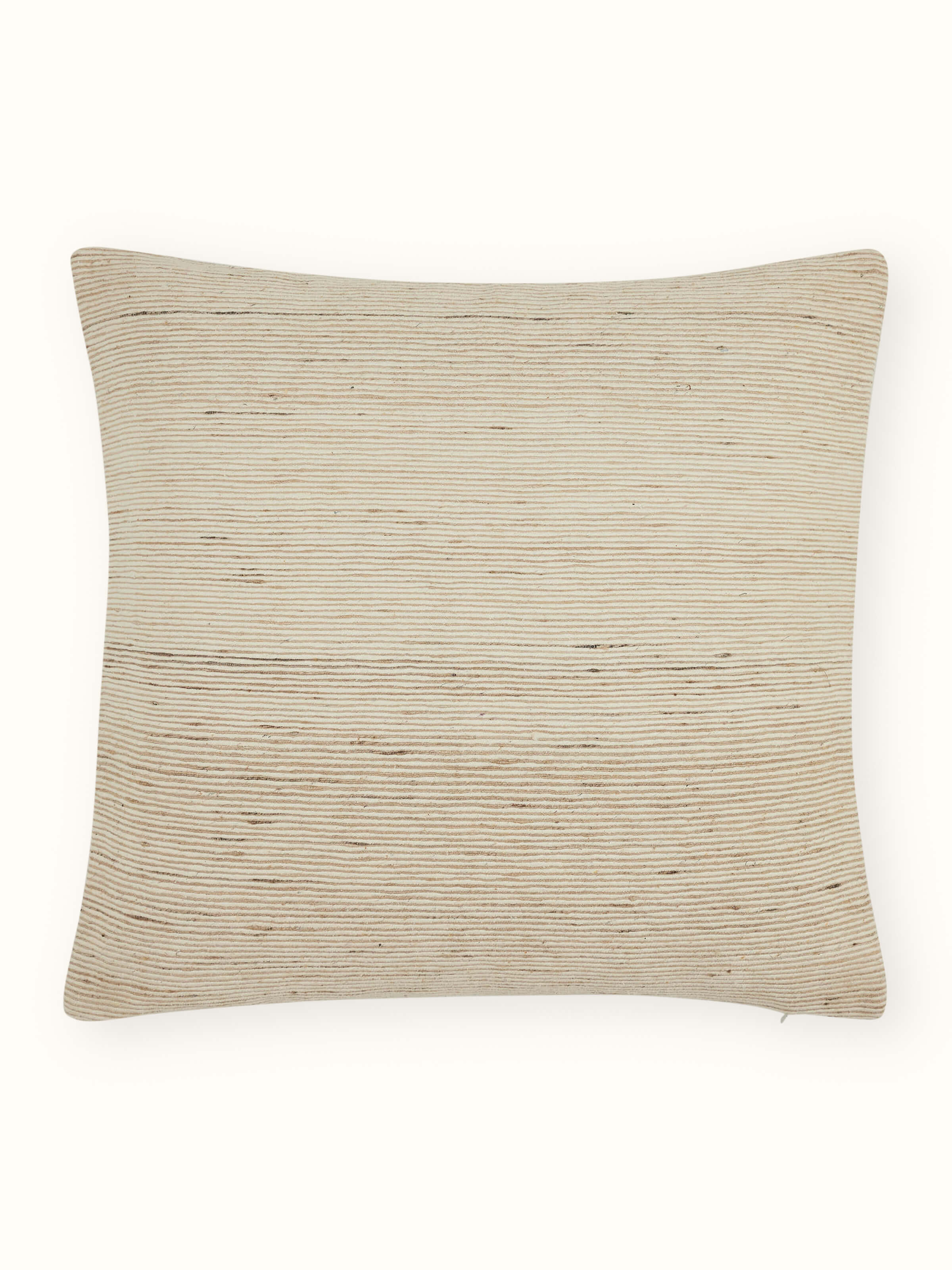 Ujjwal Light Brown Bhagalpur Silk Handloom Cushion Cover