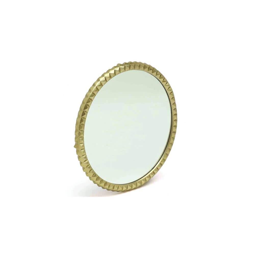 Gleaming Gold Stainless Steel Wall Mirror in gold color