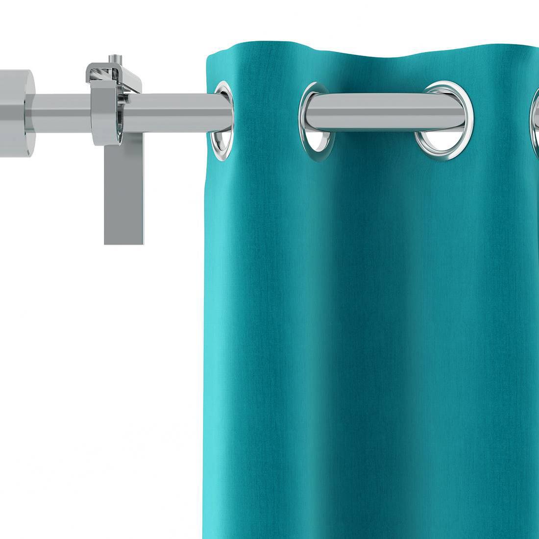 Dawn Turquoise Polyester Room Darkening Door Curtain
