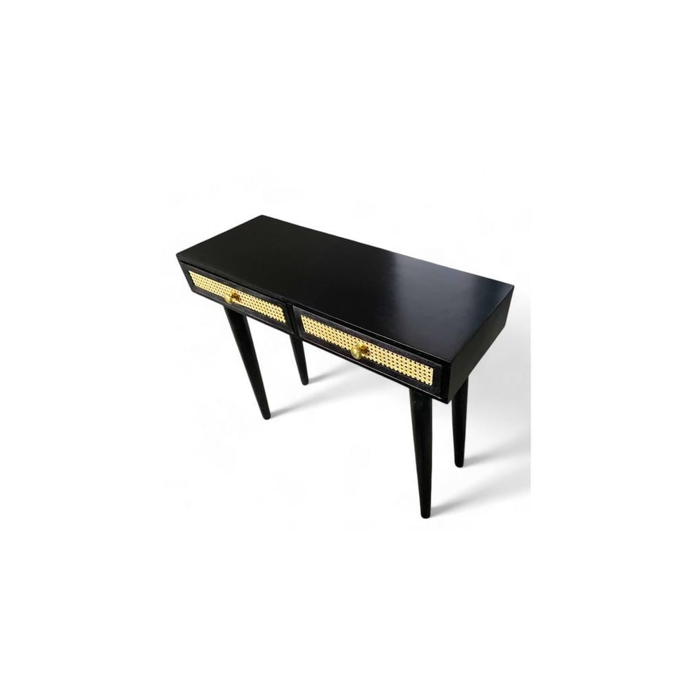 Vintara Sheesham Wood Contemporary Console Table in Dark Walnut finish