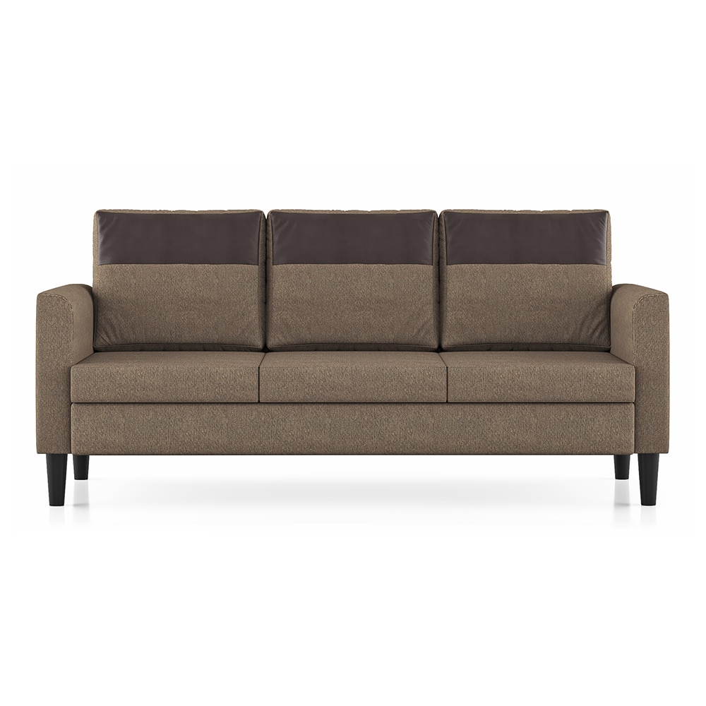 Hugo 3 Seater Fabric Sofa (Oat Beige)