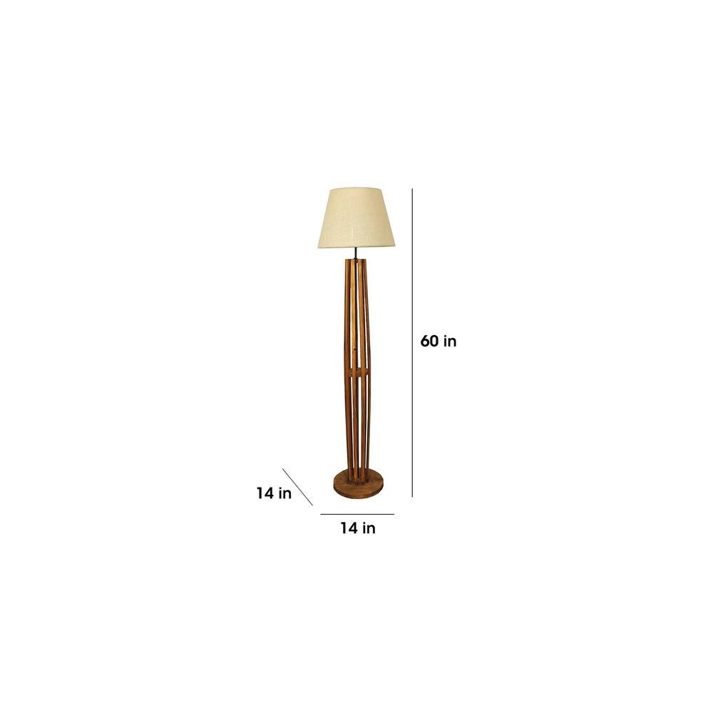 Tall Boy Black Jute Floor Lamp with Black Jute Base