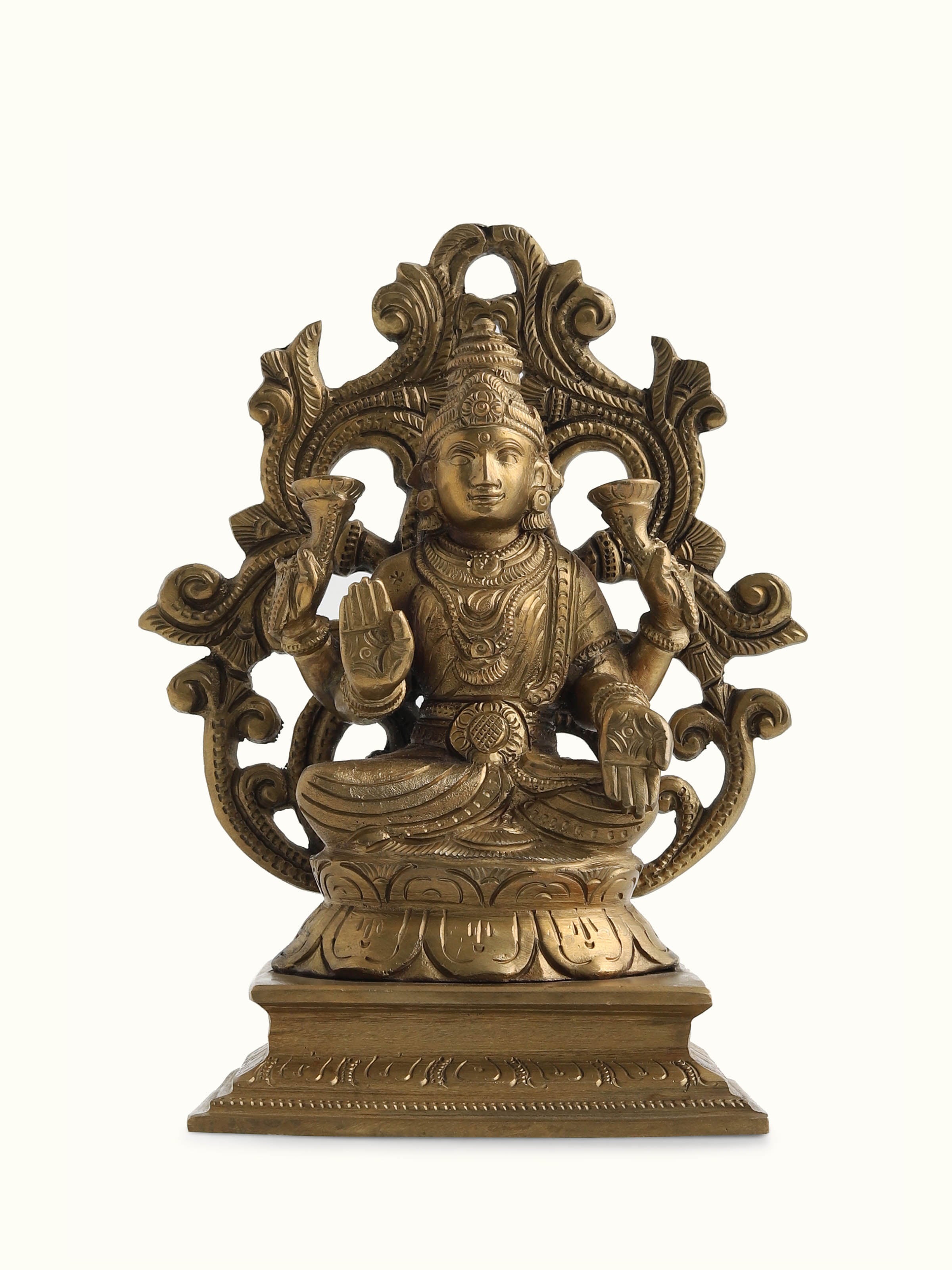 Bronze Lakshmi Filigree Idol