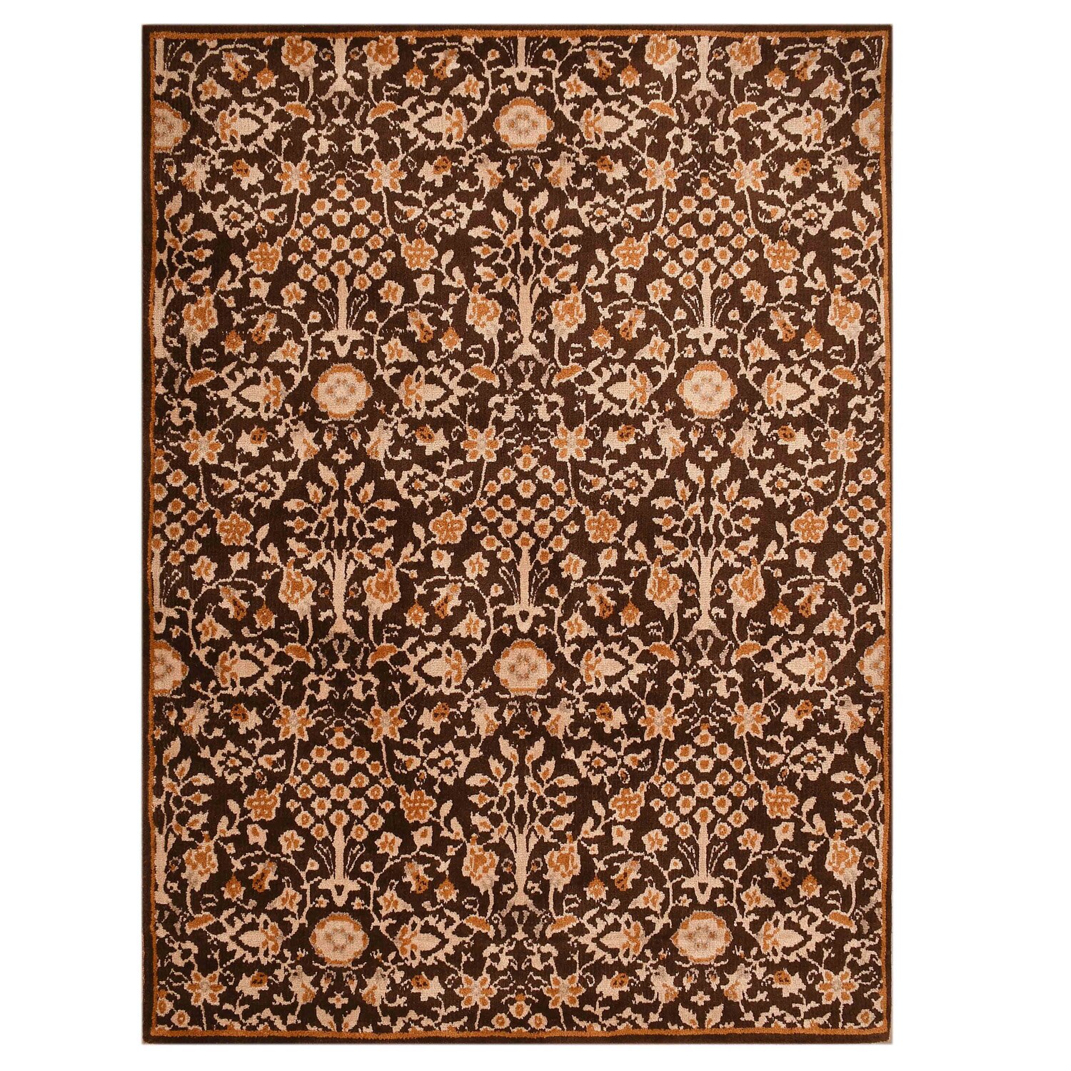 Multicolor Traditional Machine Made Polyester 3 X 5 Feet Carpet