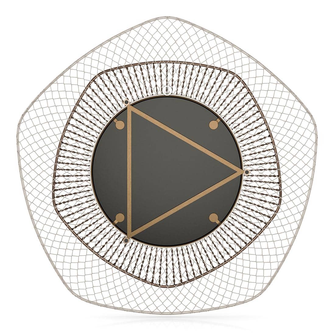 Lumo Metal Mirror In Brass Finish