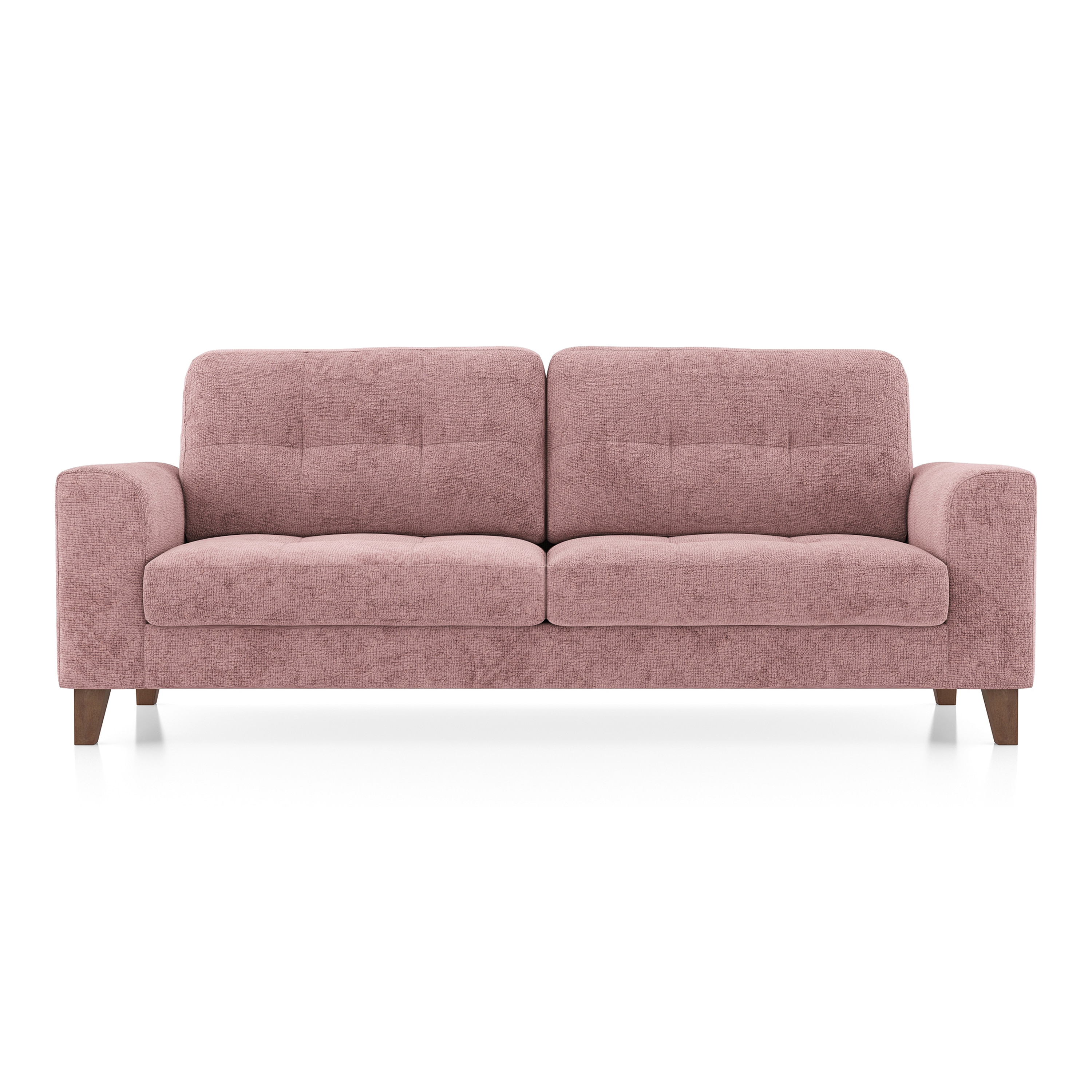 Verona Essential 3 Seater Fabric Sofa In Desert Rose Colour