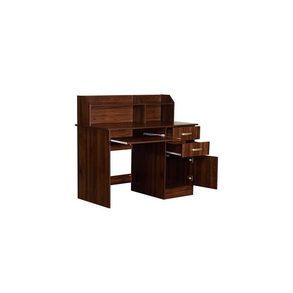 Shamon Study Table in Columbia Walnut Finish