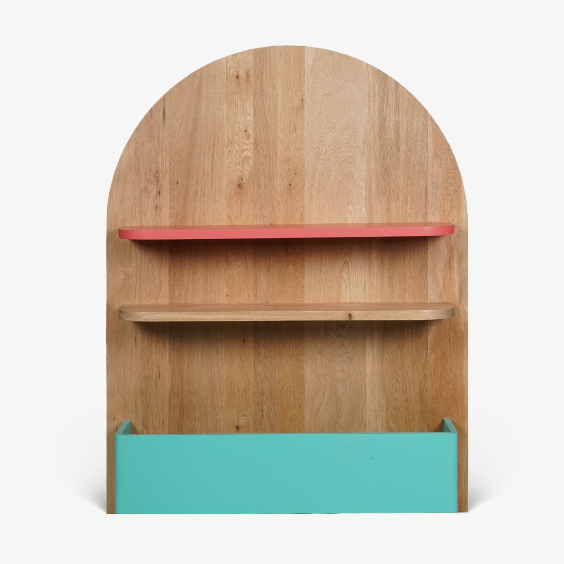 Kiko Story Solid Wood Shelf in Red Cherry Finish - Orange Tree