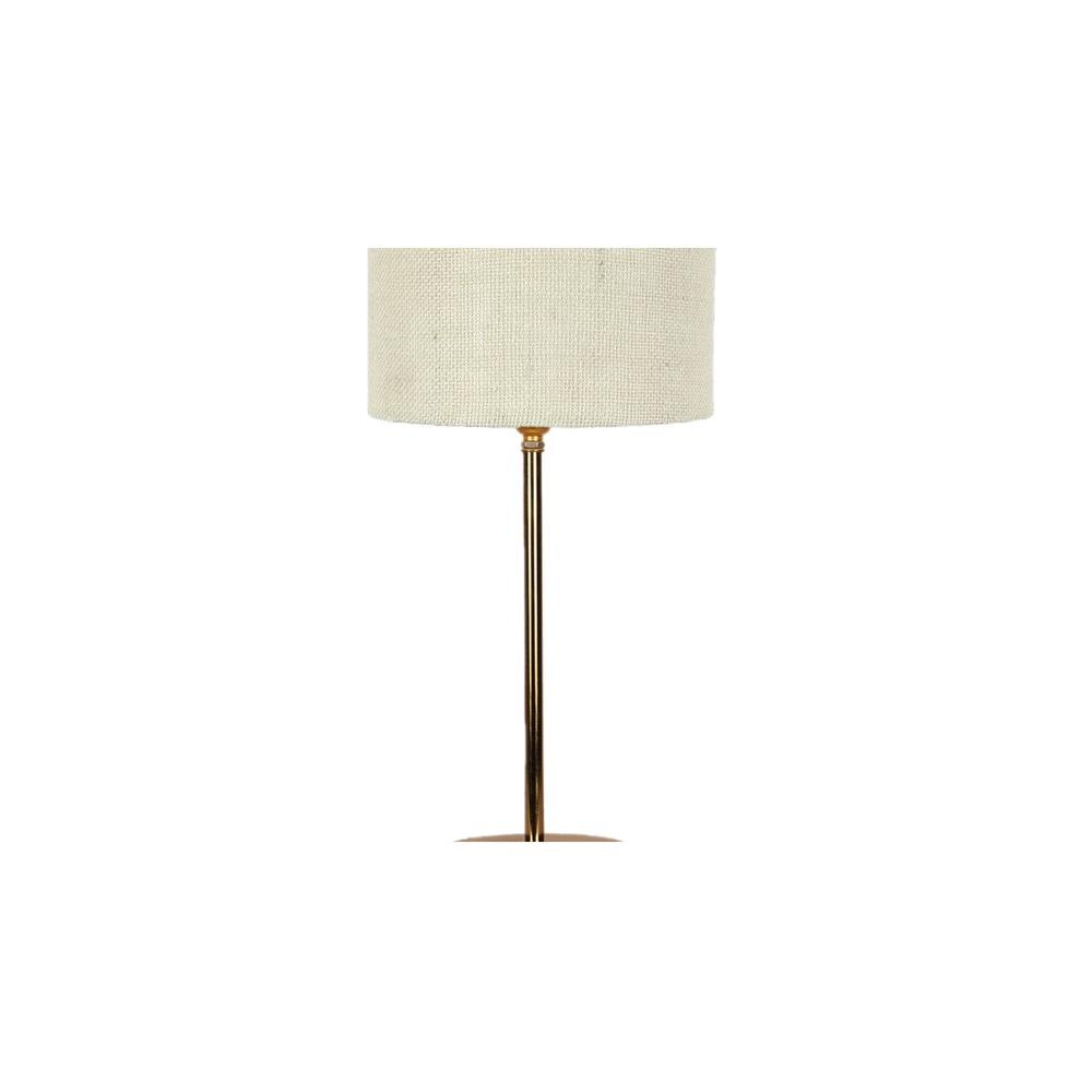 White Jute with Metal Gold Table Lamp