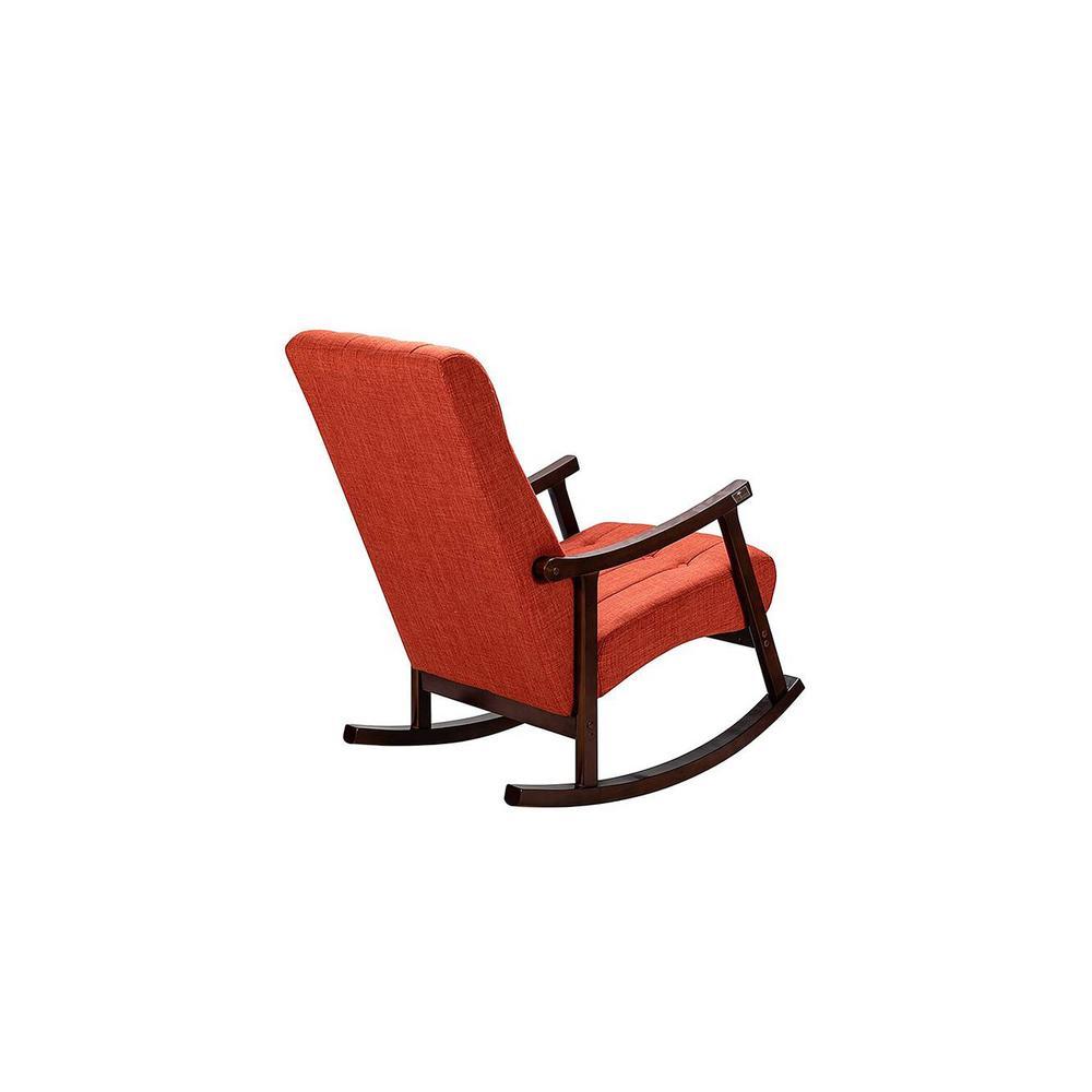 Celsey Solid Wood Rocking Chair in Red Colour
