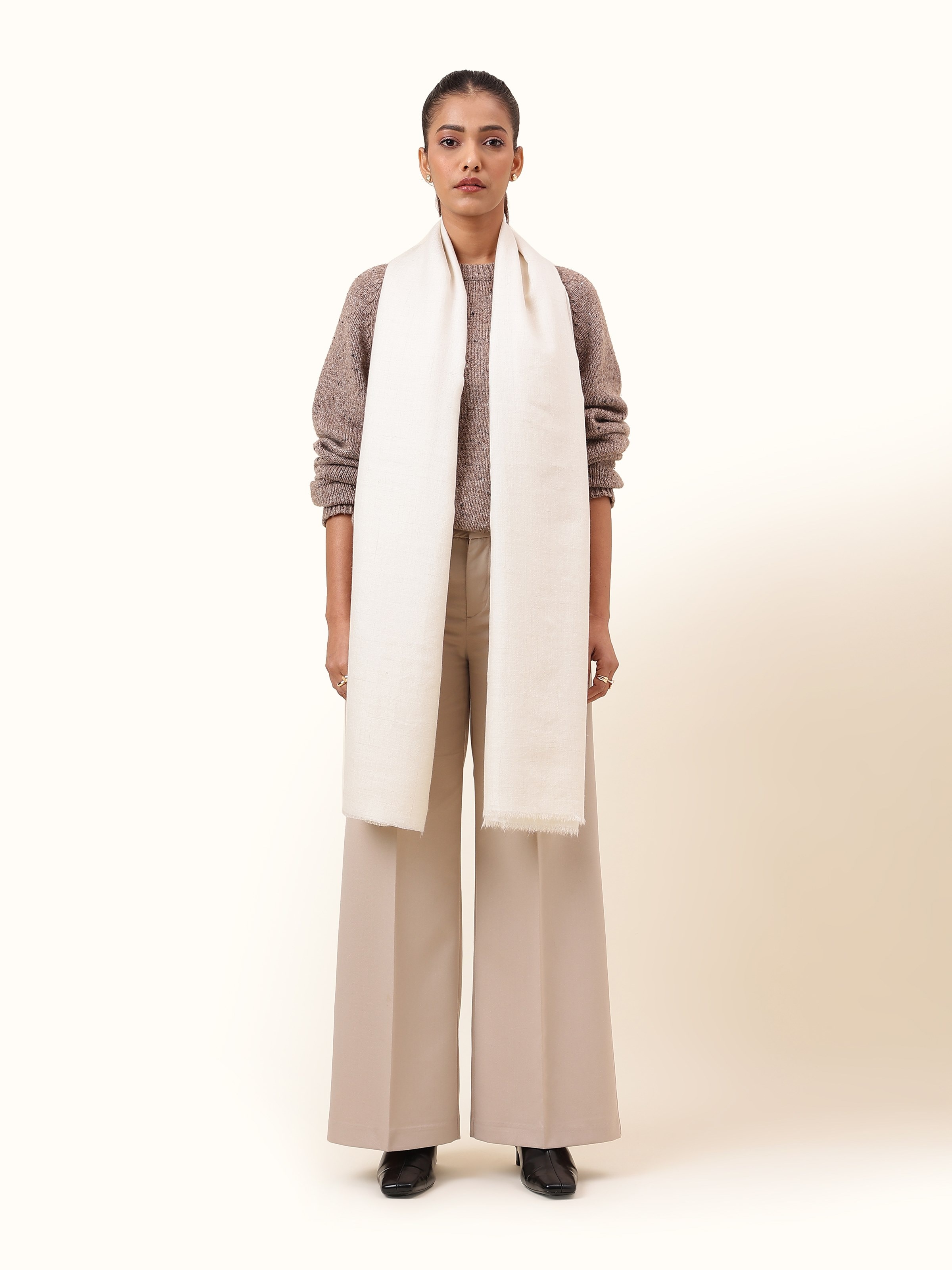 White Pashmina Shawl