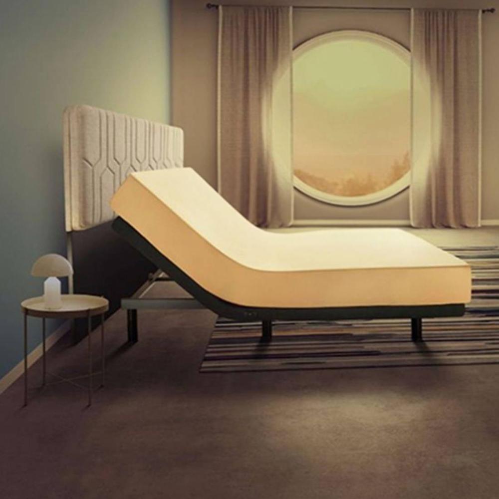 Wave Plus King Size Adjustable Bed With Under Bed Lighting, Massage And Sleep Modes With Headboard