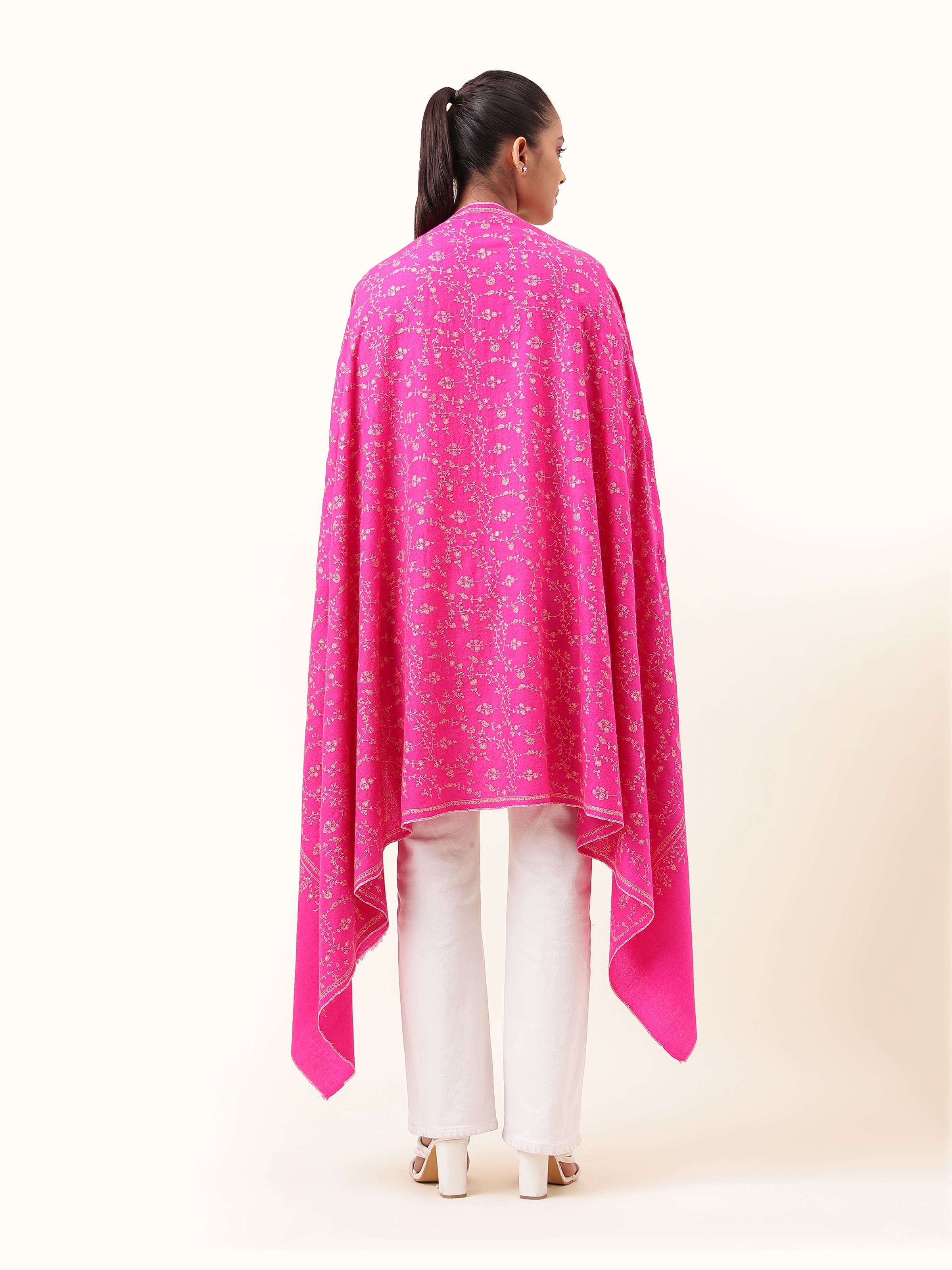 Ikshaja Pashmina Sozni Embroidered Shawl