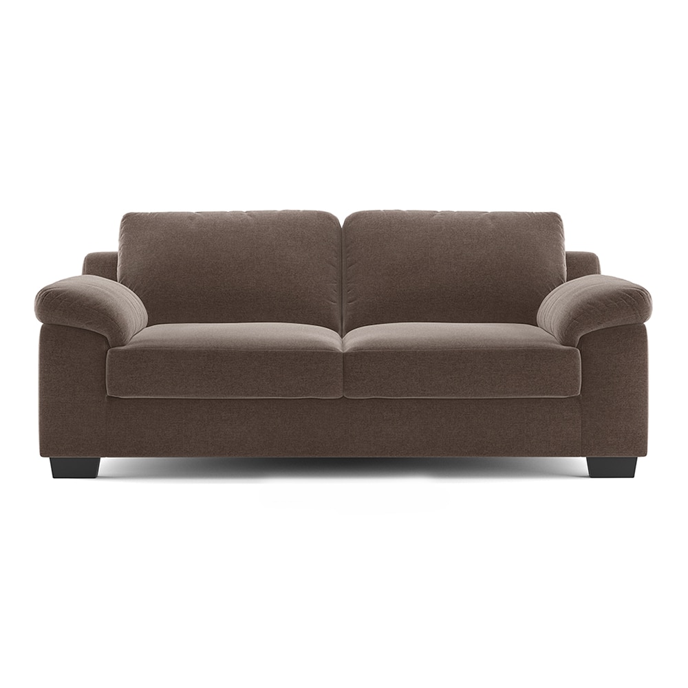 Esquel Essential 3 Seater Fabric Sofa in Daschund Brown Colour