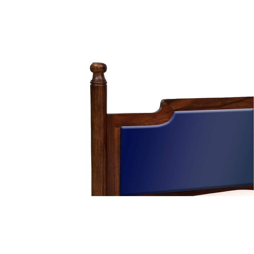 Domino Solid Wood Queen Size Non Storage Bed In Provincial Teak Finish