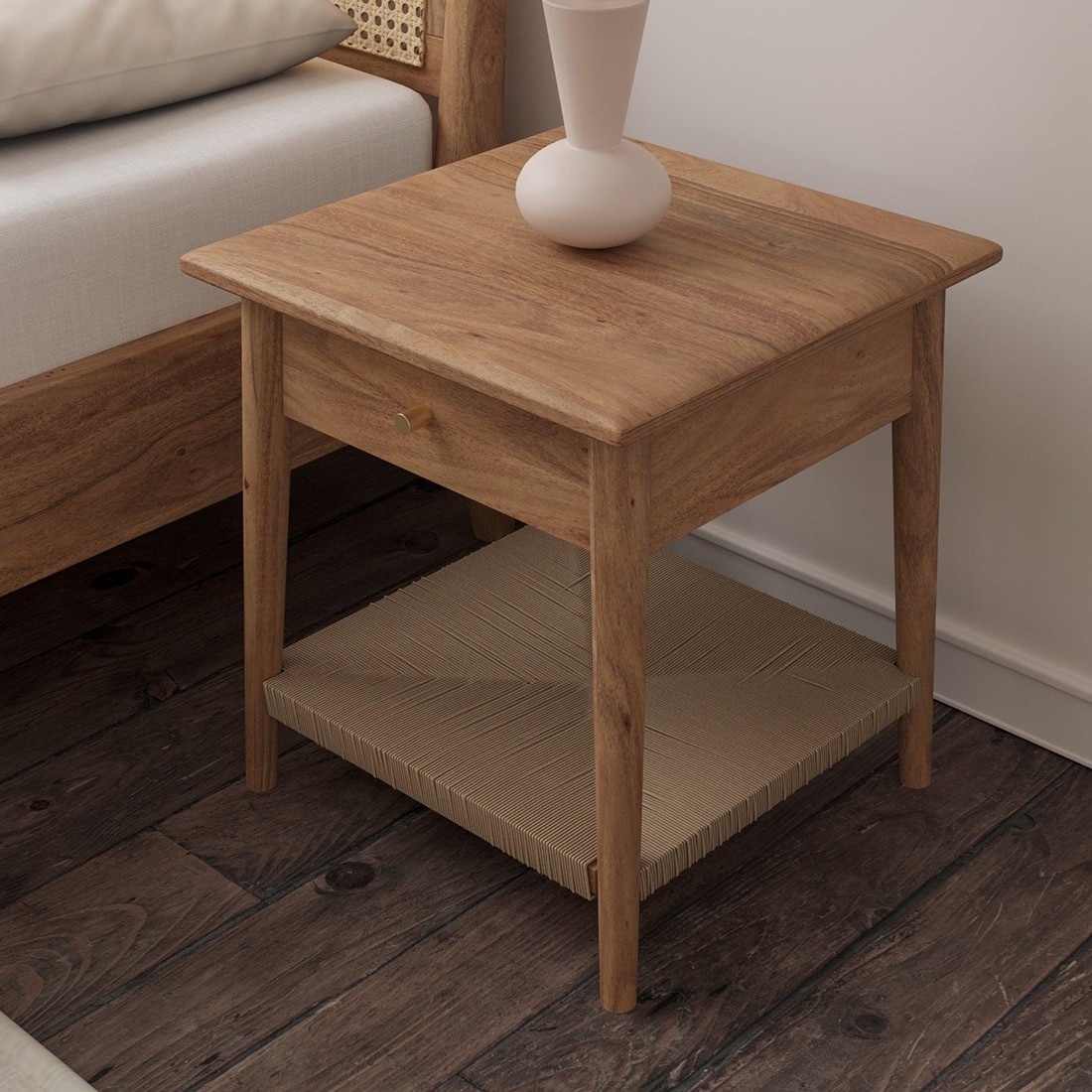 Meadow Bedside Table in Natural Finish
