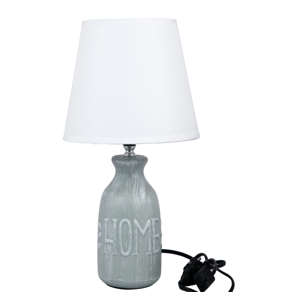 HOME Table Lamp Grey Sleek Contemporary Design