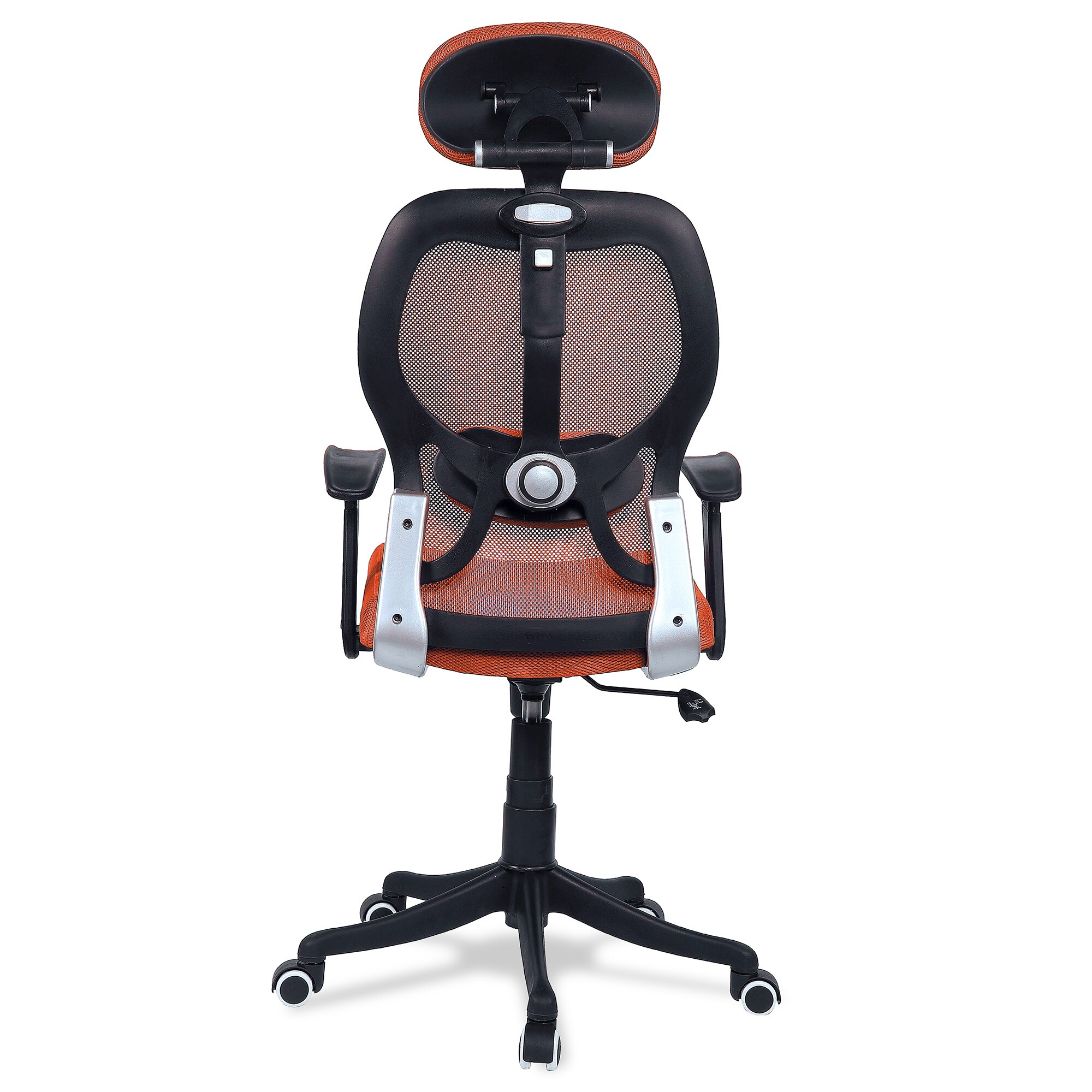 Reaii Mid Back Ergonomic Chair in Orange Colour