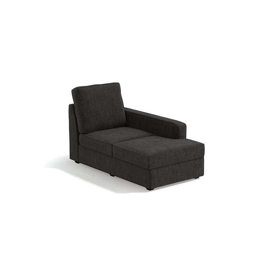 Apollo Sofa (Colour : Graphite Grey, Cushion : Hard, Back Type : High Back, Seating Capacity : Right Aligned 2 Seater + Right Aligned Chaise + Ottoman)