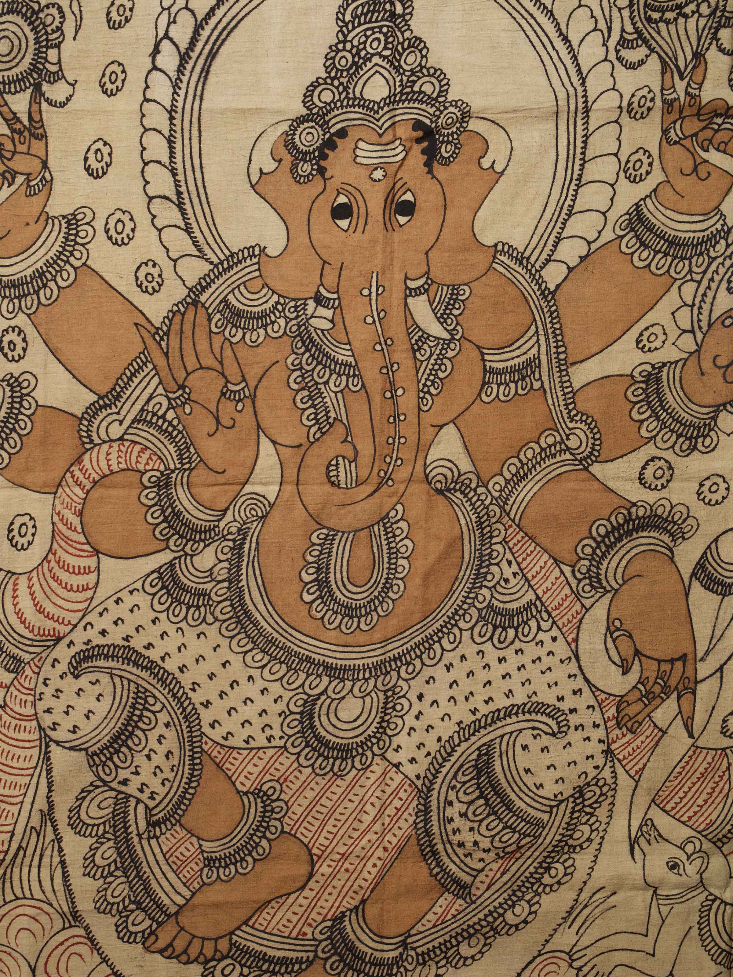 Kshipra Prasada Ganapati Kalamkari Painting
