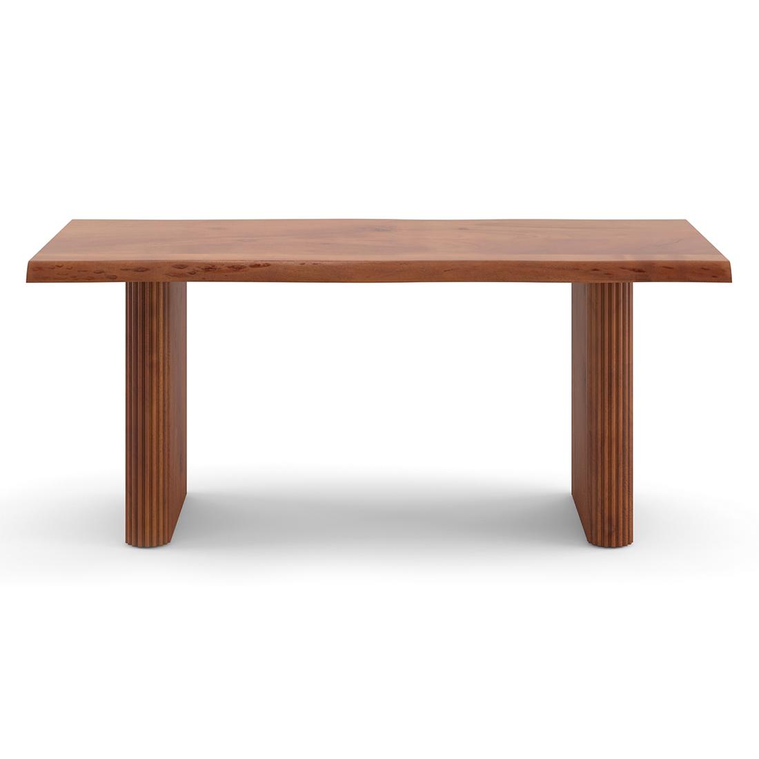 Heston Solid Wood 6 Seater Dining Table With Rochelle Lounge Chairs