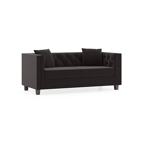 Windsor Premium 2 Seater Fabric Sofa in Pebble Grey Colour