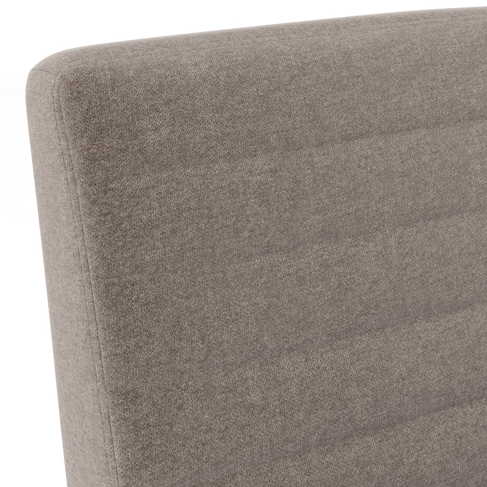 Atlas Solid Wood 6 Seater Compact Dining Table with set of 6 Ludo upholstered dining chair in Shitake Beige fabric