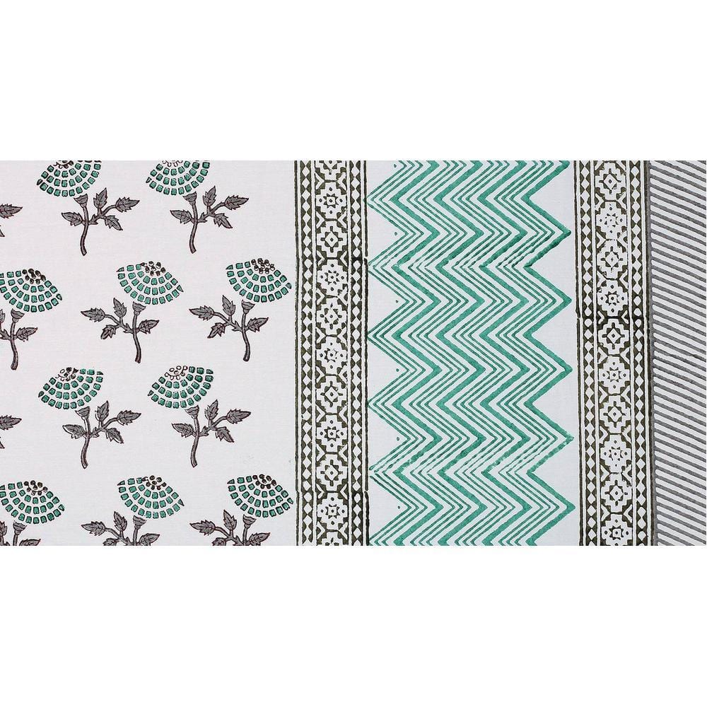 Ryan Multicolor Abstract 150 TC Cotton Double Size Bedsheet with 2 Pillow Covers