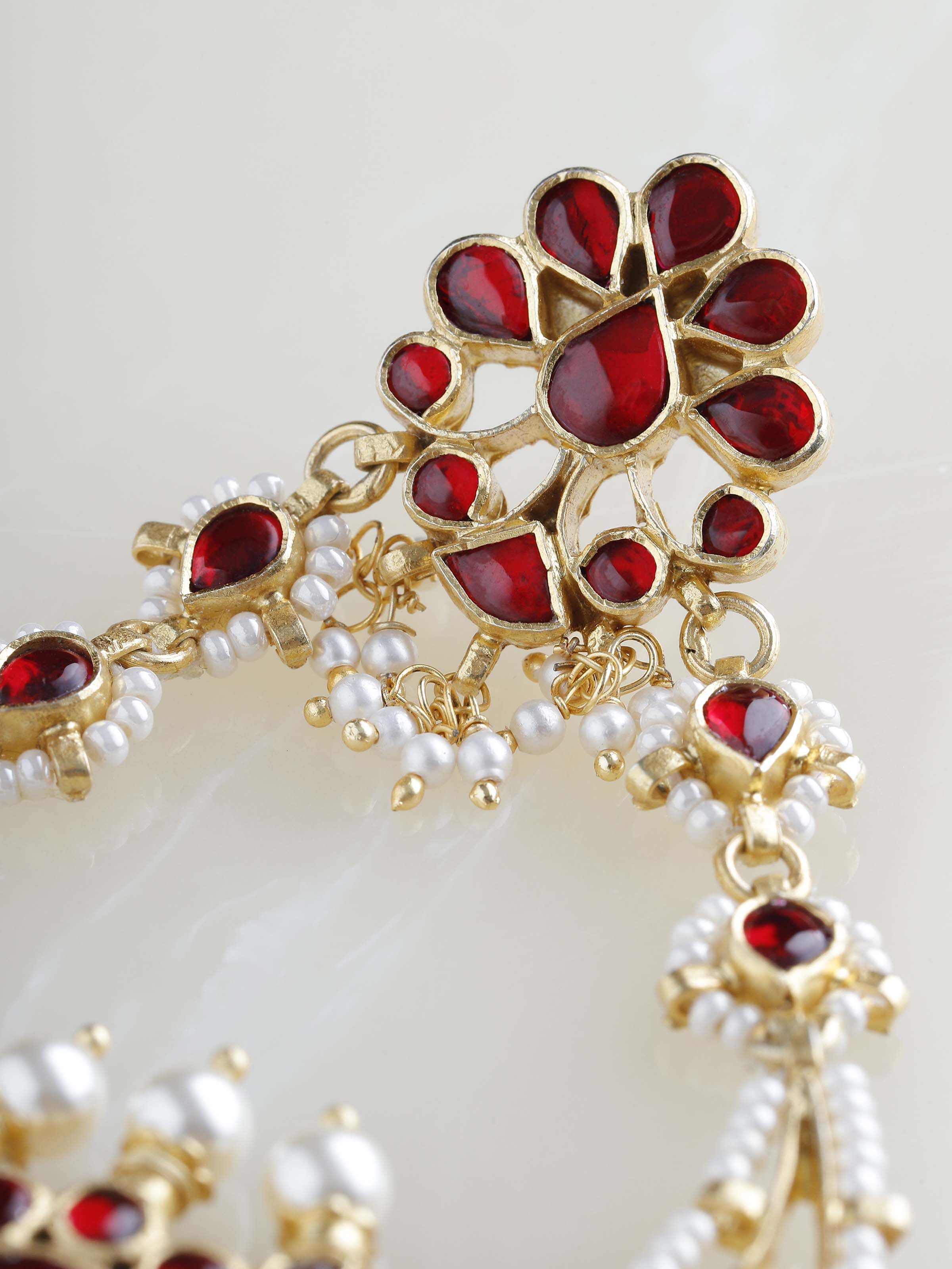 Detail shot of Silver Smithing Chandbalis