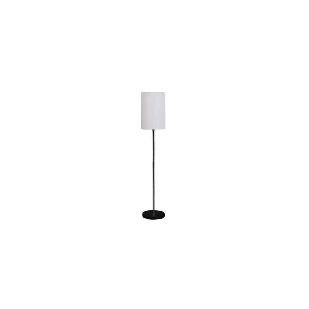 Severin White Cotton Shade Floor Lamp