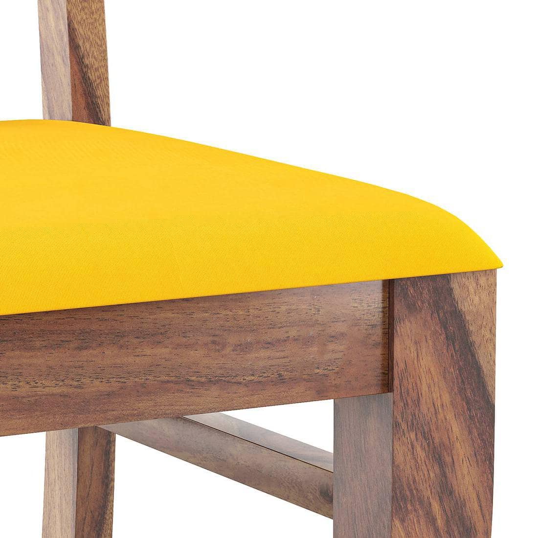 Arabia - Fabio Solid Wood 4 Seater Dining Table with Set of 4 Chairs