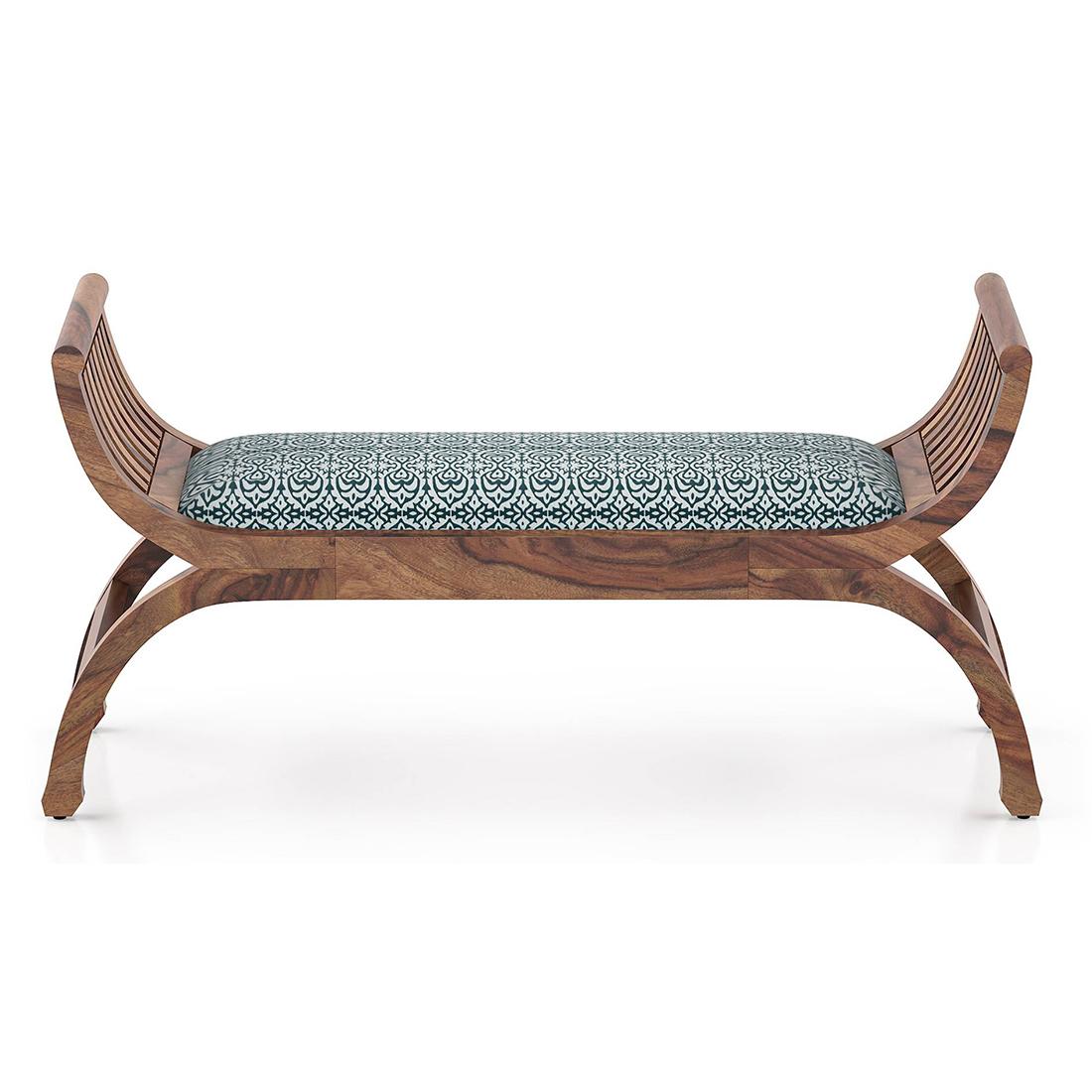 Magnolia Solid Wood Dining Bench In Teak Finish