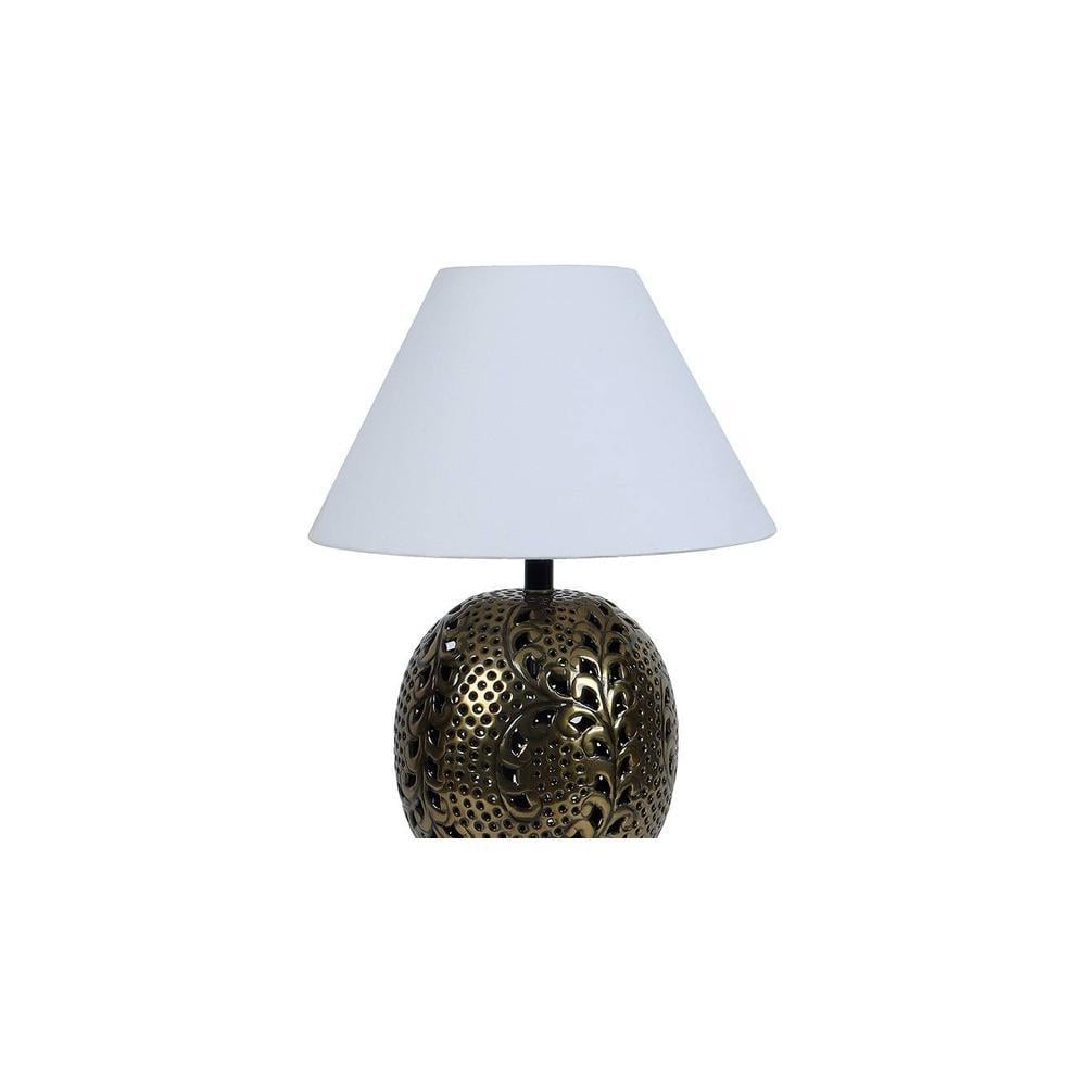 Mystica White Cotton Shade Table Lamp