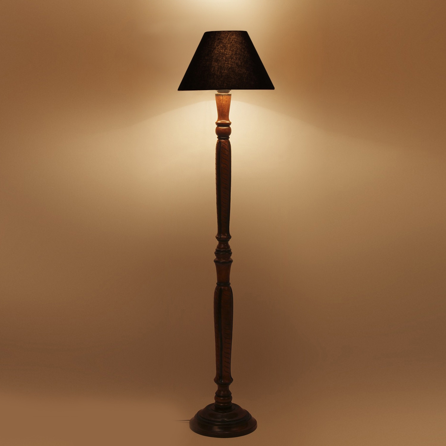 Devansh Wooden Floor Lamp