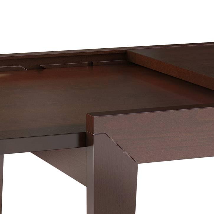 Murphy 6 Seater Dining Table In Dark Walnut Finish