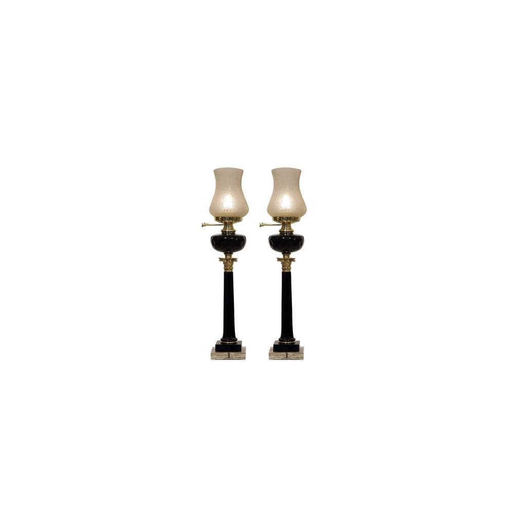 Black oil Glass lamp