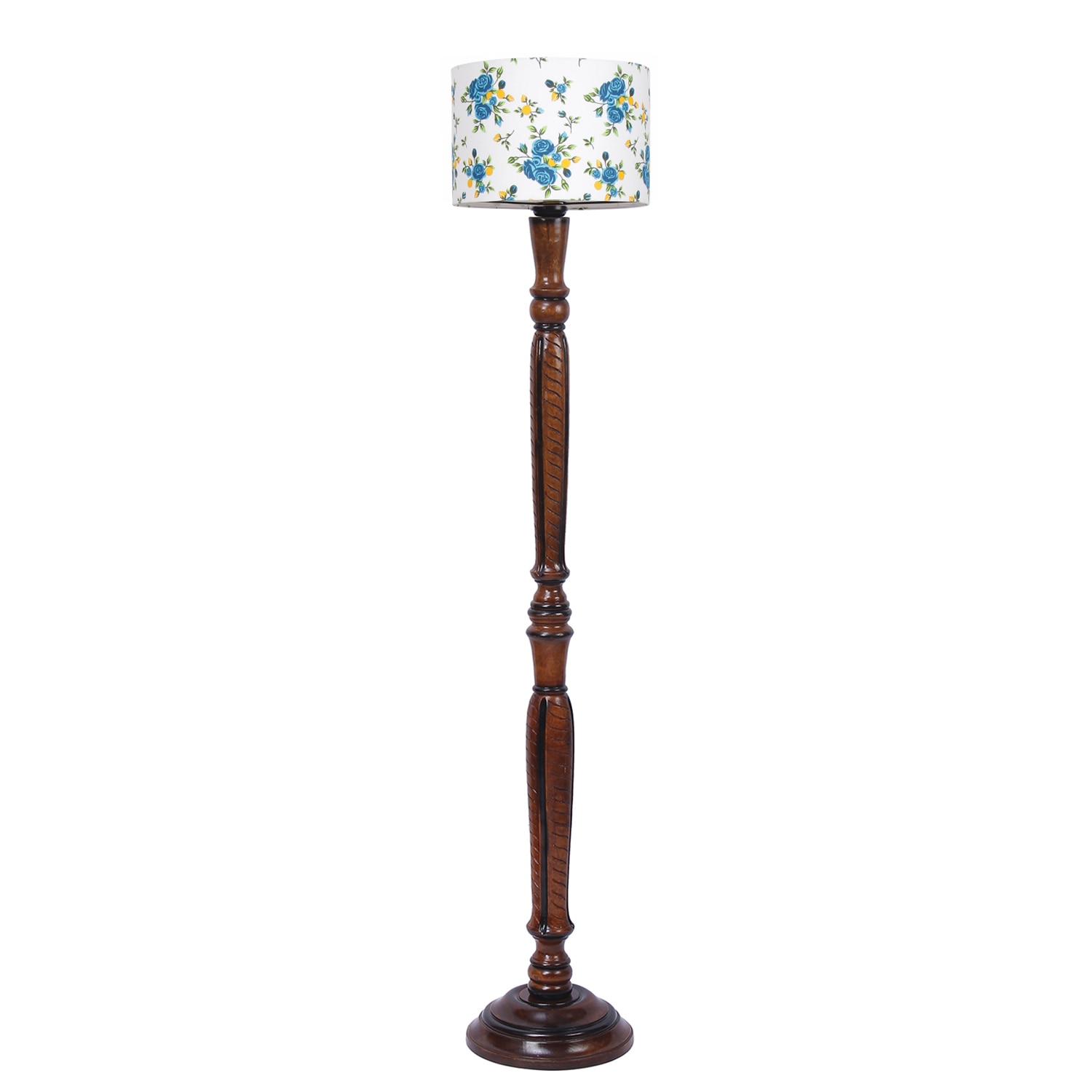 Devansh Wooden Floor Lamp