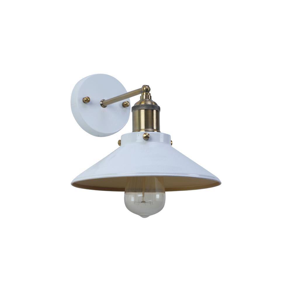 Nora White Metal Wall Light