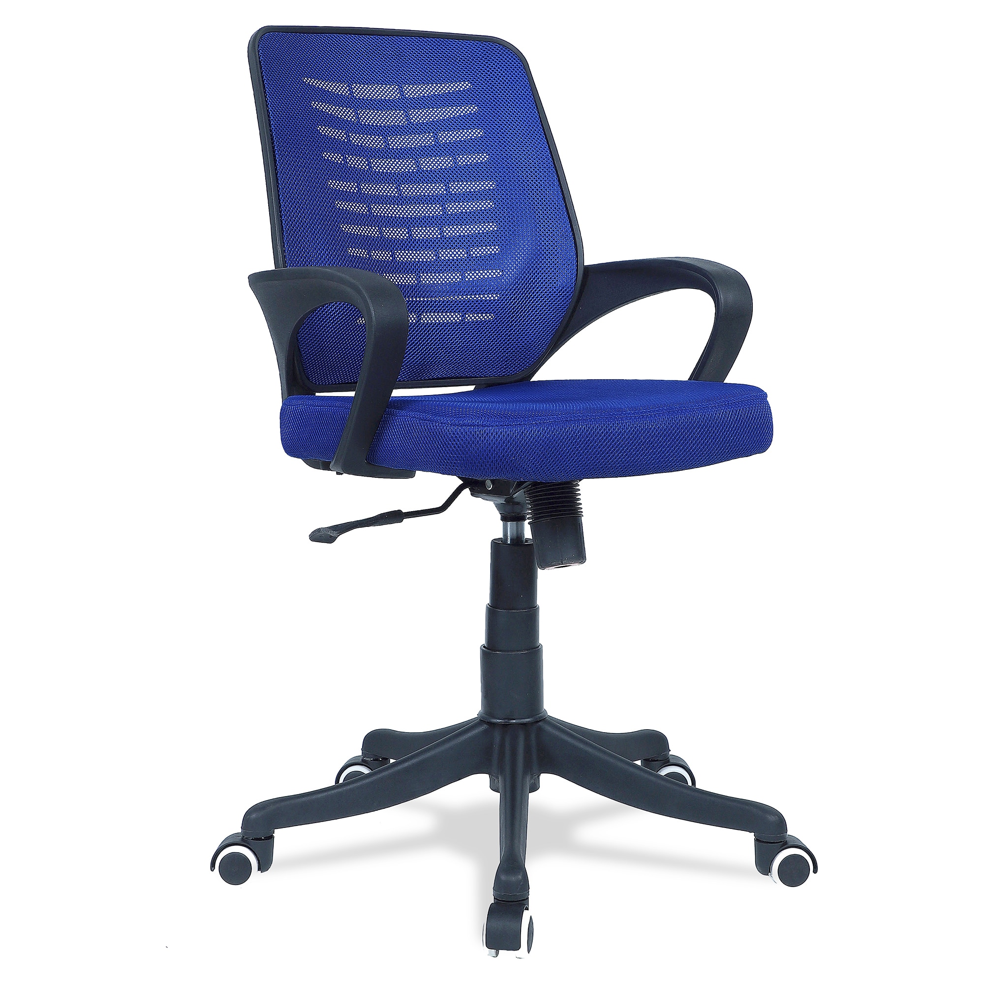 Diicea Mid Back Ergonomic Chair in Blue Colour