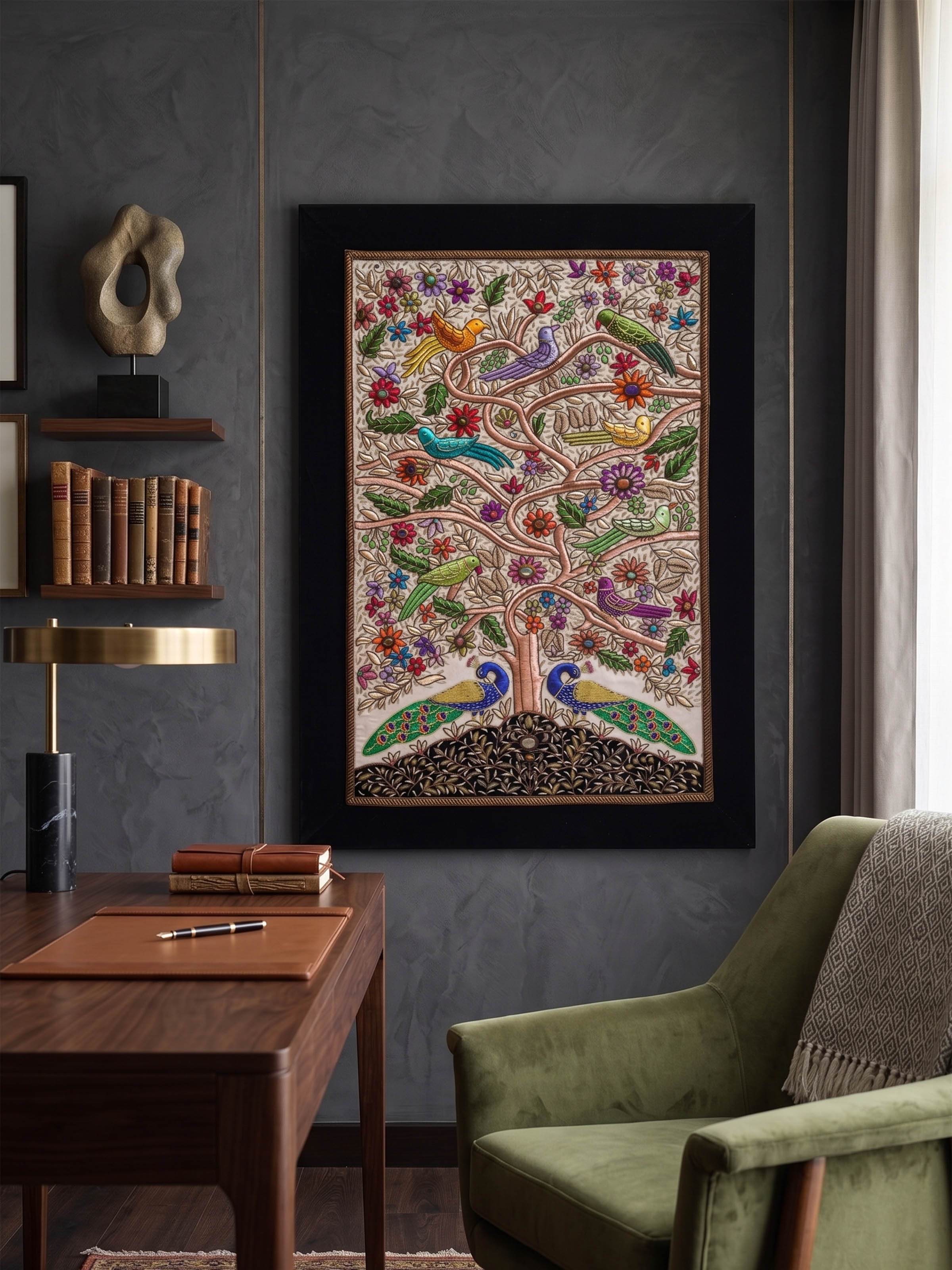 Leopard in the Forest Wall Hanging