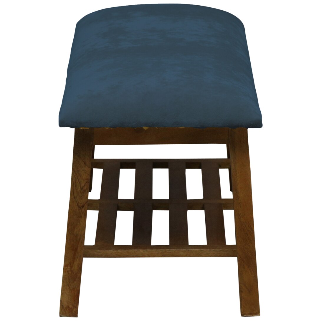 Askim Solid Wood Shoe Rack with Seating in Walnut Brown finish