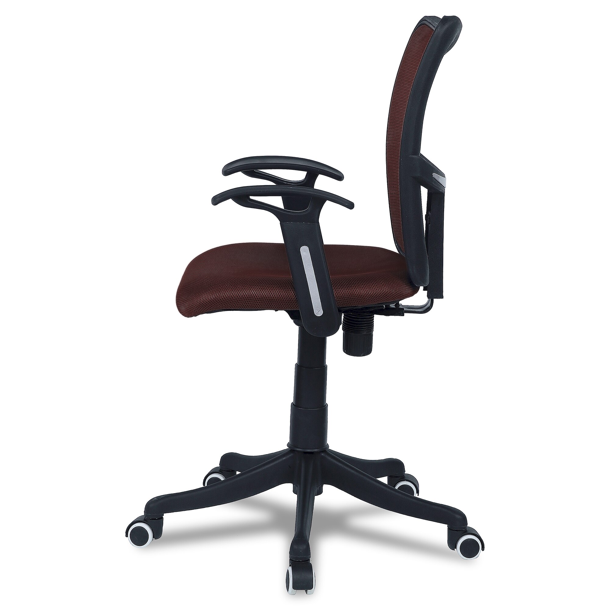 Eexcaeal Mid Back Ergonomic Chair in Brown Colour