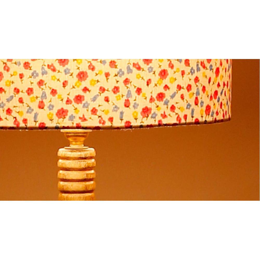 Heather Multicolour Cotton Shade Floor Lamp