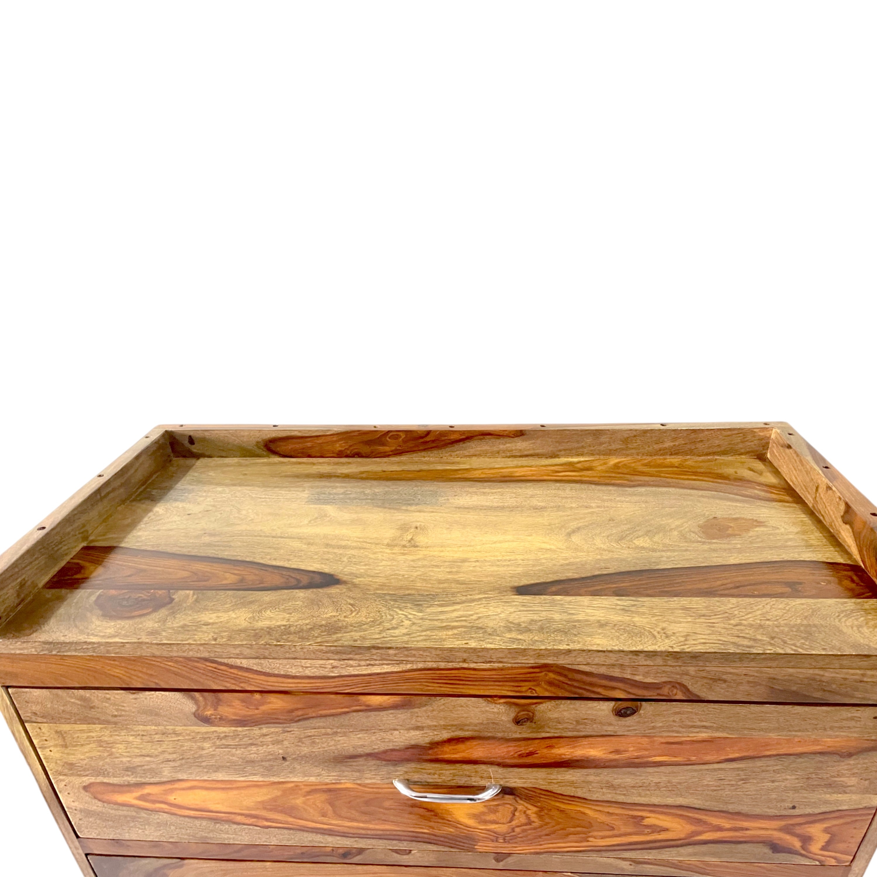 Elder Sheesham Wood Chest of Drawers in TEAK FINISH