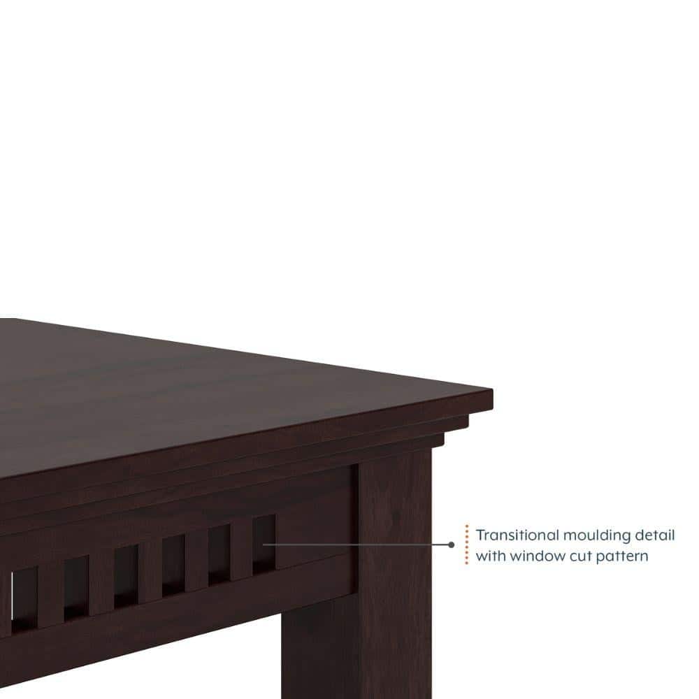 Fidora 6 Seater Dining Table In Mahogany Finish