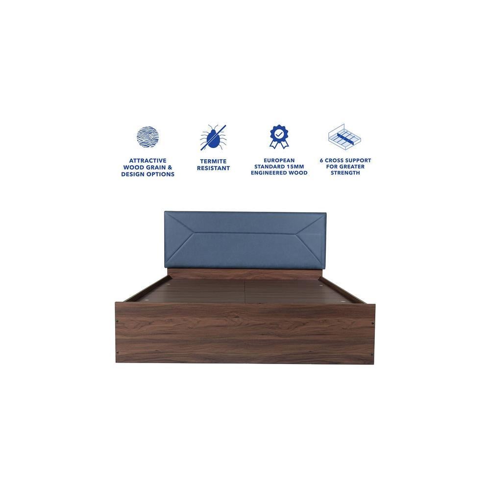 Niyama Bed With Premium Leatherette Fabric And Box Storage Queen Bed