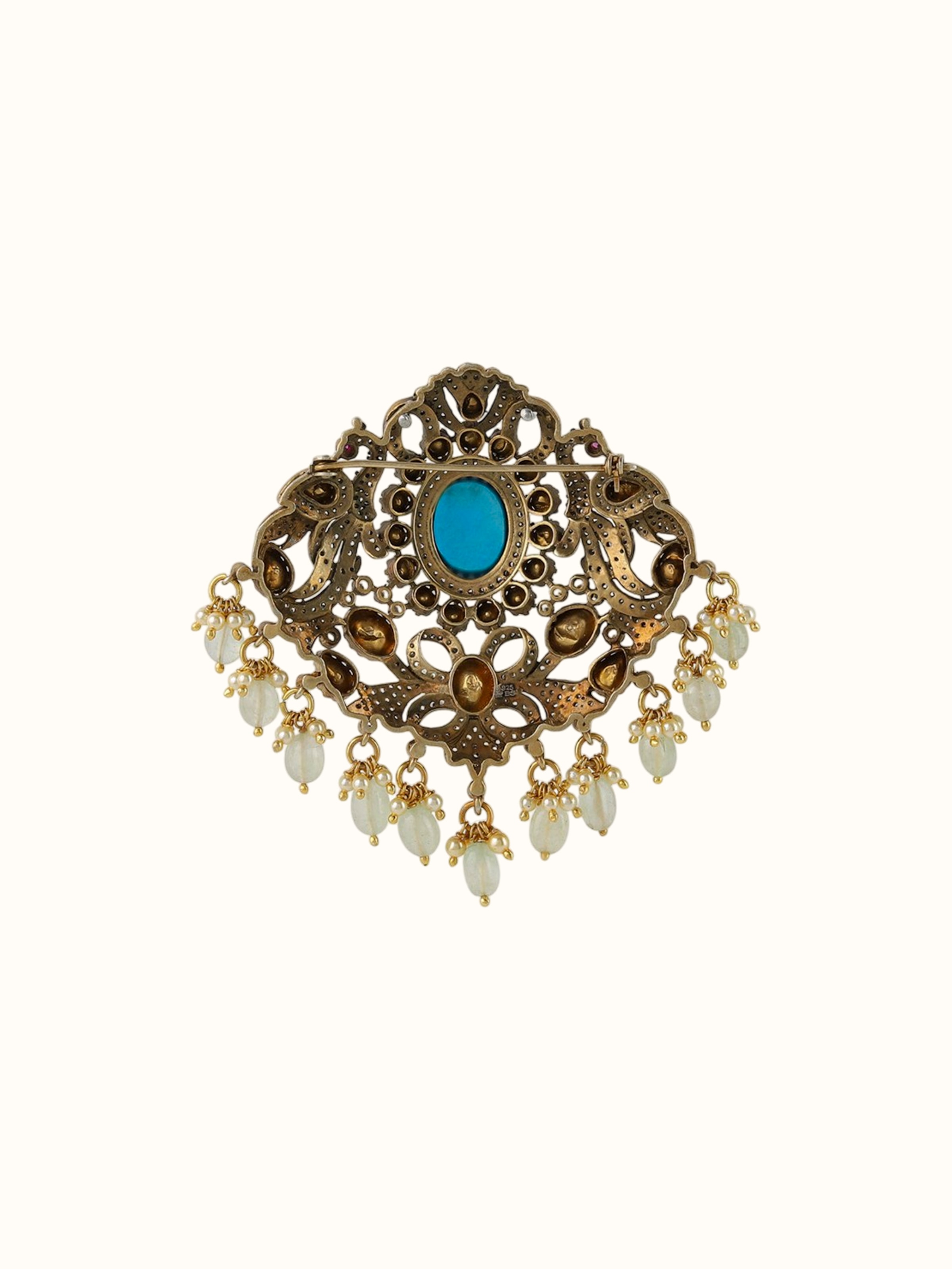 Silver Smithing Yellow Gold Brooch Pin